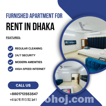 Rent Furnished One Bedroom Apartment in Bashundhara R/A.